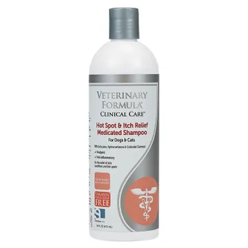 Veterinary Formula Clinical Care Antiparasitic and Antiseborrheic dog shampoo for flaky or greasy skin