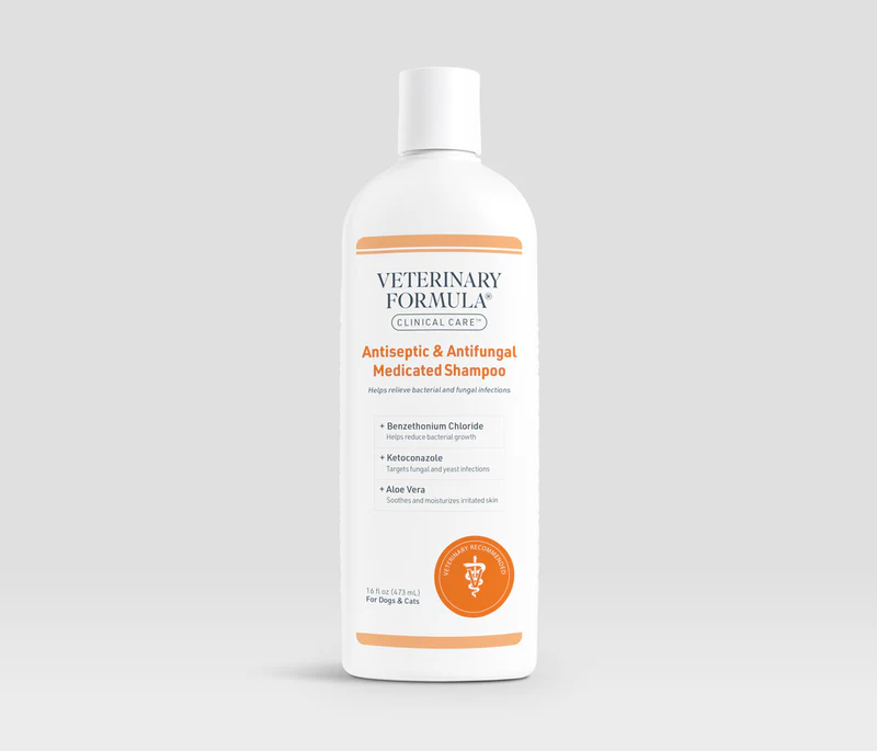 Veterinary Formula Clinical Care Antiseptic and Antifungal dog shampoo for yeast and itchy skin